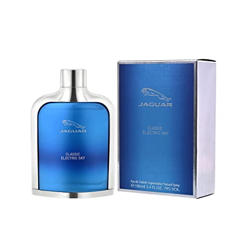 Men's 3.4 oz Jaguar Classic Electric Sky Eau de Toilette Spray