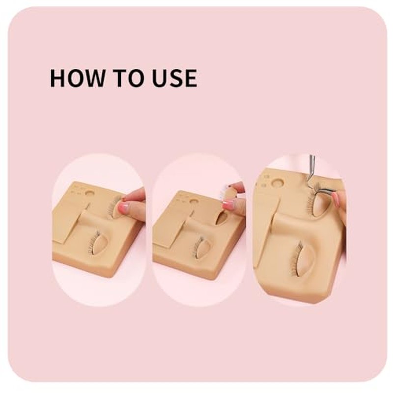 3-in-1 Eyelash Extension Mannequin Head with 4 Pairs Removable Eyelids, Black Color
