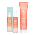 Vegan Brightening Face Wash & Hydrating Face Lotion Set – Vitamin C & E, AHA, Exfoliating & Moisturizing Skincare