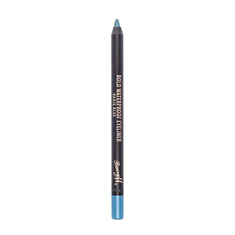 Barry M - Luxurious, Super Long Lasting Bold Waterproof Metallic Eyeliner - Oasis Blue - Over 8 Hours Wear. No Smudges, Feathering, or Running. Vegan
