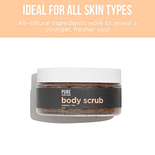 Pure for Men Exfoliating Body & Bum Scrub with Rosemary & Mint - 8 oz