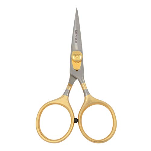 Hair Razor Scissor 4.5 Inch Straight Serrated Blade Gold Loops Professional Cutting Tool