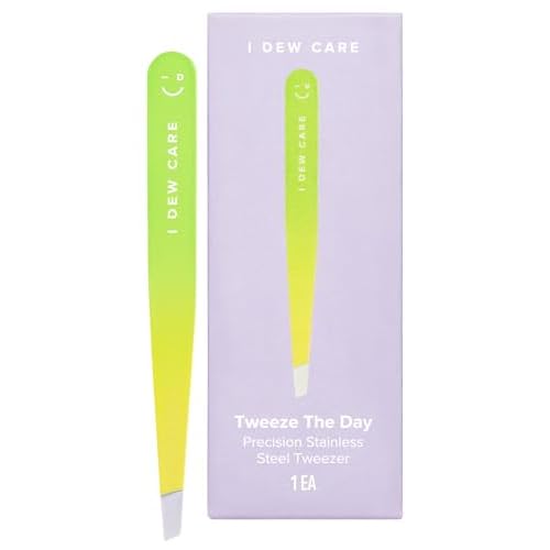 I DEW CARE Facial Tool - Tweeze The Day | Tweezers for Women, Precision Stainless Steel, Professional Facial Hair Beauty Tool, Splinter, Strong Eyebrow Hair Remover,1 Count