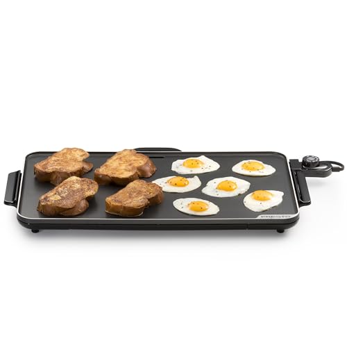 Large 22-Inch Slimline Electric Griddle - Extra Wide Nonstick Cooking Surface