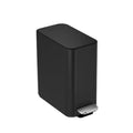 simplehuman Slim Step Trash Can 5L Matte Black Bathroom Waste Bin with Lid Shox