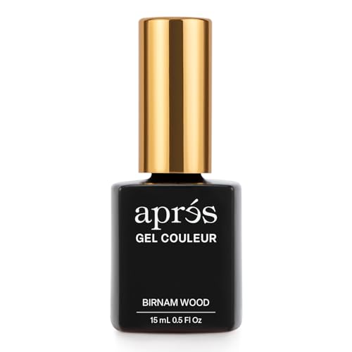APR?S Gel Couleur Trio Set - Gel Color, Base Coat, Non-Wipe Top Coat (15ml), Nail Polish Bundle (Birnam Wood)