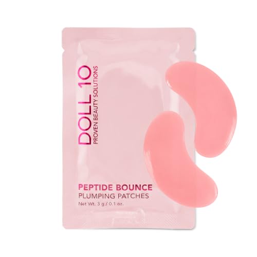 Under Eye Patches with Peptides & Hyaluronic Acid - Brightening & De-Puffing, 20 Patches