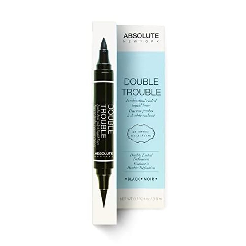 Absolute New York Double Trouble Liner Super Slim Angled Tip Double Ended Liner