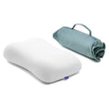 Travel Deep Sleep Pillow - Compact Memory Foam Neck Support Cushion - Wellness Green