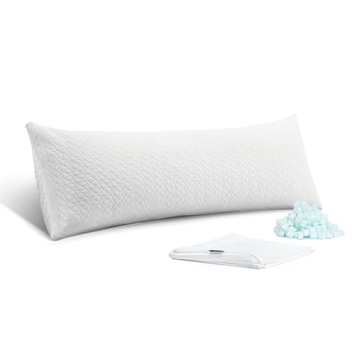 Rainmr Extra Thick Memory Foam Body Pillow 20 x 54 Inch - Firm Variation