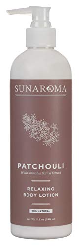 Sunaroma Patchouli Lotion Pump Pack of 2 - Relaxing Essential Oil Moisturizer