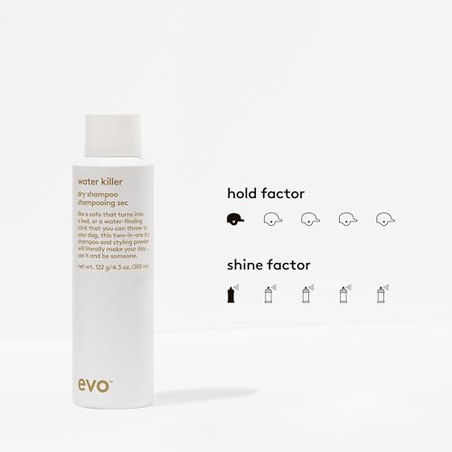 EVO Water Killer Dry Shampoo Brown 4.3oz - Absorbs Oil & Adds Volume