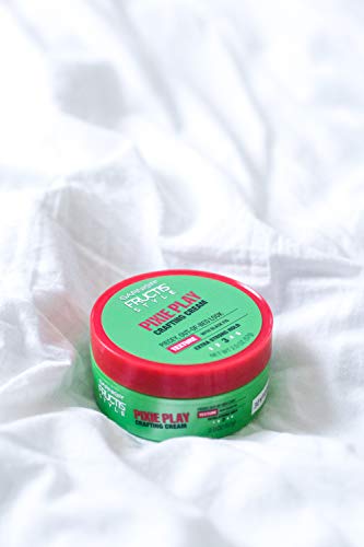 Garnier Fructis Style Pixie Play Crafting Cream 3 Count - Texturizing Short Hair Paste with Black Fig for Definition & Control - Fruity Variation