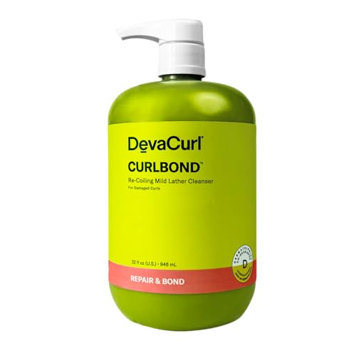 DevaCurl CurlBond Re-Coiling Mild Lather Cleanser 32 fl oz - Frizz & Damage Repair