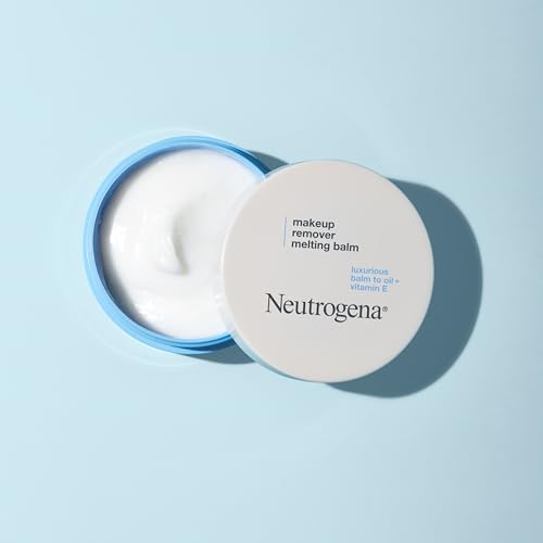 Neutrogena Makeup Remover Melting Balm to Oil with Vitamin E,Gentle and Nourishing Cleansing Balm for Eyes,Lips,or Face,Travel-Friendly for On-the-Go,2.0 oz,(Pack of 2)