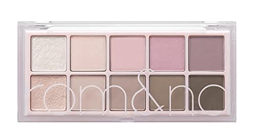 rom&nd Peony Nude Garden V1 Eyeshadow Palette - 10 Shimmer Shades for Natural & Bold Looks