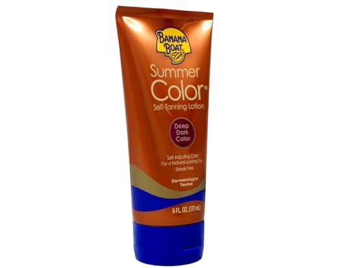 Banana Boat Deep Dark Self Tanning Lotion 6oz | Gradual Sunless Tan for All Skin Tones