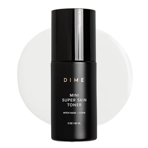 DIME Beauty Mini Super Skin Toner, Alcohol-Free Witch Hazel Toner, Travel-Size with Cucumber Extract, 2 oz / 60 ml