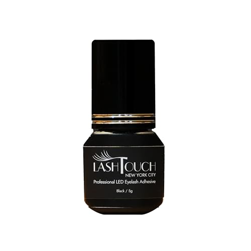 LED UV Gel Eyelash Extension Adhesive 5ml / LED lamp Curing Black Gel Glue/Retention- up to 10 Weeks/Made in Korea/The Best Eyelash Salon in New York Designed