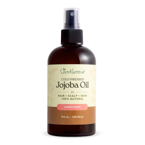 Pure Jojoba Oil for Face Hair & Skin - Lightweight, Moisturizing & Non-Greasy