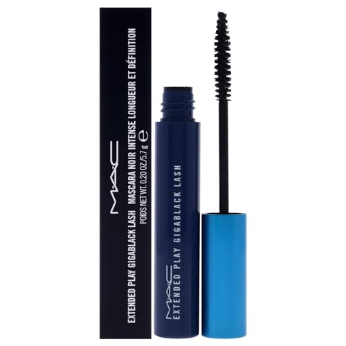 MAC Extended Play Gigablack Lash Mascara - Black / 0.2oz, Long-Lasting & Volumizing