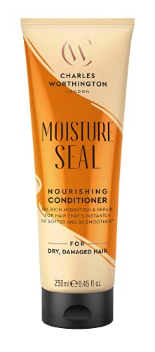 Charles Worthington Moisture Seal Conditioner with Coconut & Argan Oils, Deep Nourishing Hair Treatment, 250 ml
