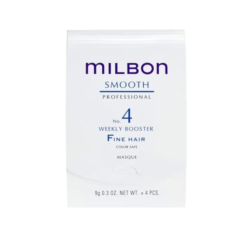 Milbon Smooth No. 4 Weekly Booster - For Fine Hair 4 x 0.3 Fl. Oz. 1 kit