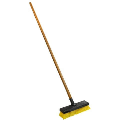 Quickie Deck Scrub with 54-Inch Handle for Outdoor Cleaning
