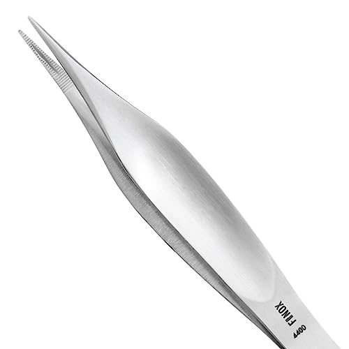 GERMANIKURE Pointed Splinter Tweezers in Leather Case, Ethically Made in Solingen Germany