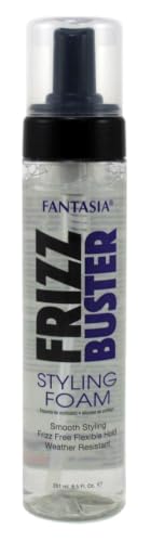 Fantasia Frizz Buster Styling Foam - 8.5 fl oz, Pack of 2, Anti-Frizz Hair Mousse