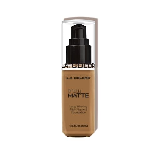 L.A. COLORS Truly Matte Foundation, Warm Caramel CLM362