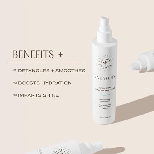 Innersense Organic Sweet Spirit Leave-In Conditioner 10oz - Detangling & Moisturizing Spray for All Hair Types