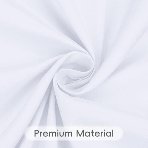 White Rectangle Tablecloth 90 x 156 Inch for 8ft Tables - 8 Pack