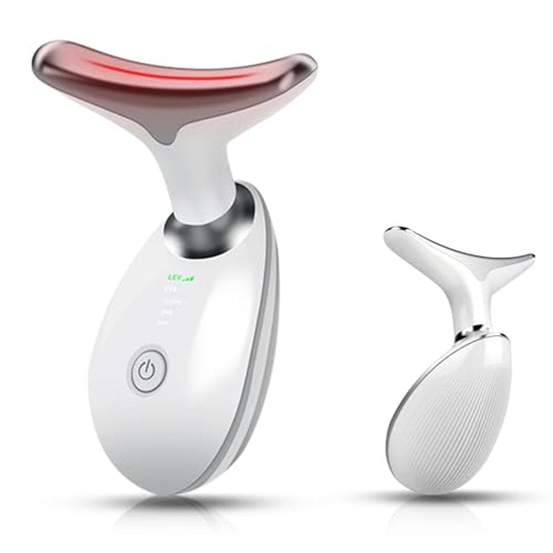 Face and Neck Massager Light Therapy, Face Massager Tool for Women, 7 Color Face Neck Massager, Face Sculpting Tool, Facial Massager Face Lift Device, True Beauty Glow Facial Massager