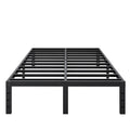 Queen Size 14 Inch Heavy Duty Metal Bed Frame - No Box Spring Needed, Under-Bed Storage, Noise-Free, Easy Assembly
