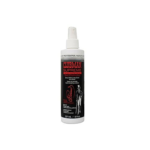 Clubman Supreme Non-Aerosol Styling & Grooming Spray 8 oz (Pack of 4)