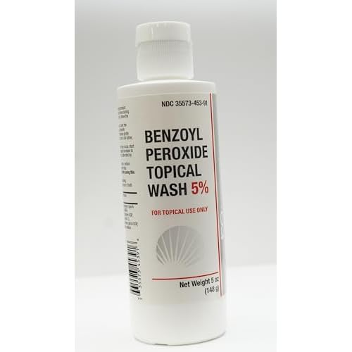 Benzoyl Peroxide Topical Face Wash 5% Acne Medication 5oz, 1 Count (Pack of 1)