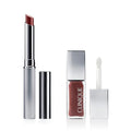 Clinique Black Honey, Pink, and Nude Honey Almost Lipstick Tinted Lip Balm and Pop Lip + Cheek Tinted Oil Set | Sheer + Lightweight Lipstick | Oil Conditions Lips + Gives Cheeks a Natural, Dewy Flush
