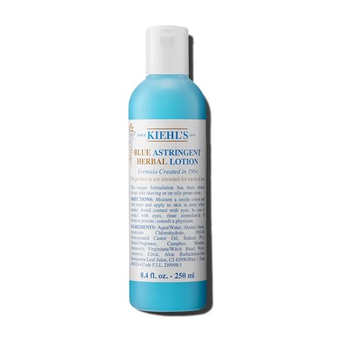 Blue Astringent Facial Toner for Oily Skin - Soothing Herbal Lotion - 8.4 fl oz