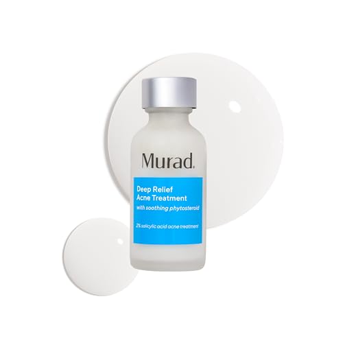 Murad Deep Relief Acne Treatment with 2% Salicylic Acid - Deep, Painful Acne Spot Treatment for Face ? Redness Relief, Fast Acting Blemish Serum, Soothing Breakout Treatment - 1Fl Oz