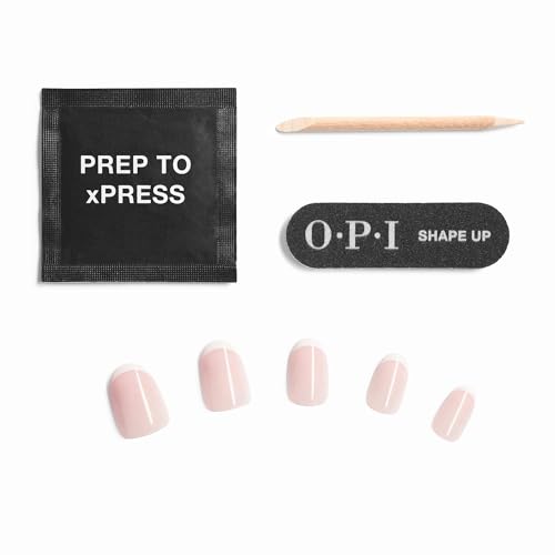 OPI Sticking Point | Instant No Glue Press On Nails | 30 Count with Adhesive Tabs | Short Round, Almond and Squoval | Damage-Free Wear | Spring 2026
