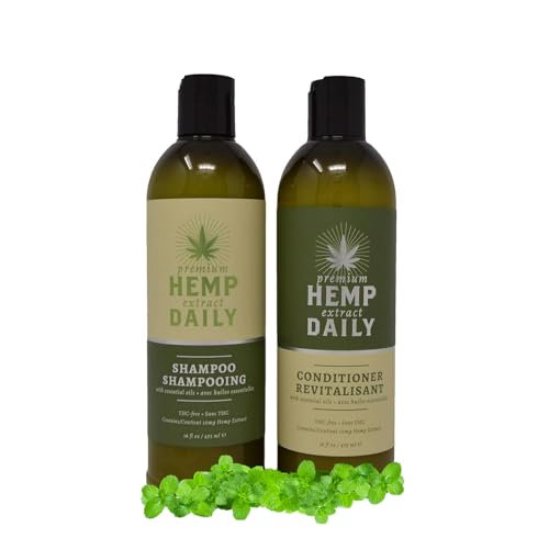 Hemp & Argan Oil Daily Shampoo and Conditioner Set for All Hair Types