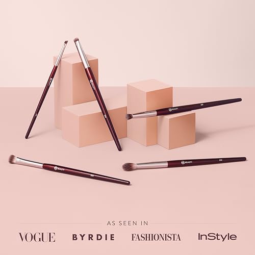 Eyeshadow Brush Set for Hooded & Smaller Eyes - 5 Vegan, Cruelty-Free Makeup Brushes