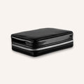 Woosh Fold Out Makeup Case Black - Travel Hard-Sided Brush & Palette Organizer