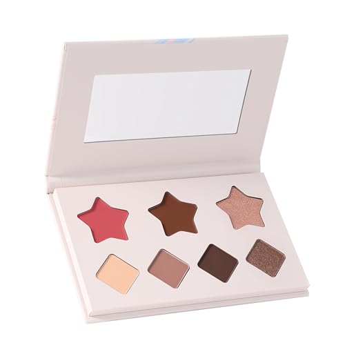 VIOLA HOUSE All In One Face Palette,Velvety-Smooth Buildable & Blendable Formulas,Bronzer,Eye shadow,Highlight 8.5g (Dark)