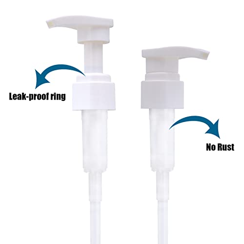 Cosywell Refillable Pump Bottle Dispenser 3x 1000ml White Wide Mouth Set