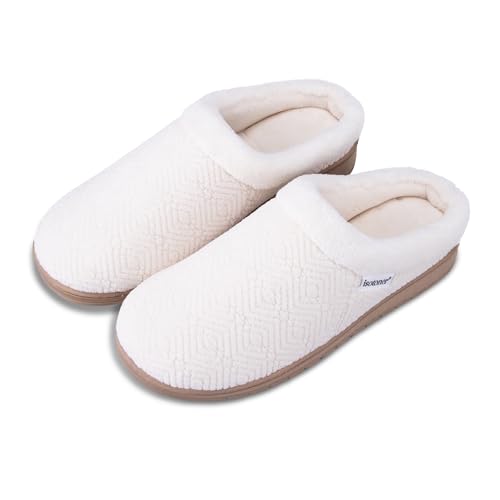 Isotoner Women's Diamond Microterry Gemma Clog Slippers, Size 8.5-9 Ewe - Indoor & Outdoor Comfort