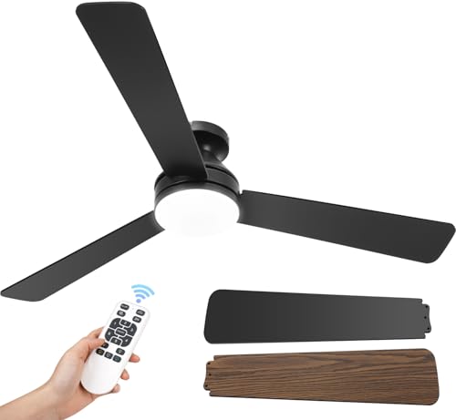 52 Inch Ceiling Fan with Lights Remote Control Dimmable Wind Speed Reversible