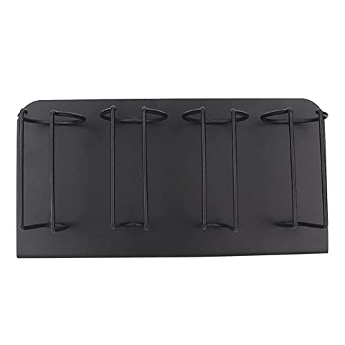 Hair Clipper Holder,Hair Clipper Rack, 4 Slots Stainless Steel Electric Hair Clipper Storage Rack Hair Cutter Trimmer Holder Stand Used for Salon Appliance Rack (Black)
