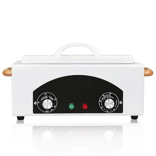 High Temperature Cleaning Box, Multi-Functional Nail Salon Cleaning Supplies 2L Hot Towel Cabinet with Stainless Tray, Dry Heat Box Spa Salon Equipment Barber Cleaning Machine With EPA Registered